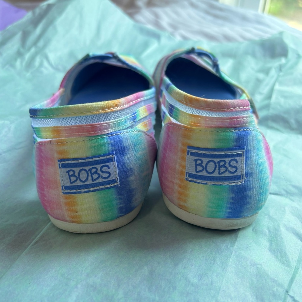 Bobs pastel rainbow mesh slip on shoes sunset feels 11 Skechers - Picture 4 of 8